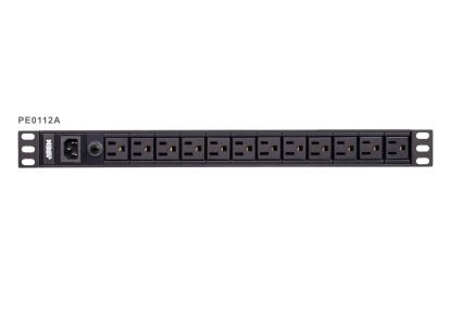 ATEN PE0112A power distribution unit (PDU) 12 AC outlet(s) 1U Black1