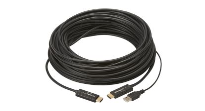 KanexPro CBL-AOC50M4K video cable adapter 1968.5" (50 m) HDMI Type A (Standard) HDMI + USB Black1