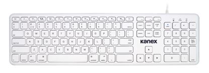 Kanex K166-1259-UK keyboard USB QWERTY UK English White1