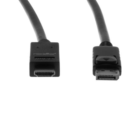 Rocstor Y10C127-B1 video cable adapter 70.9" (1.8 m) DisplayPort HDMI Black1