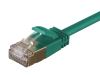 Monoprice 27406 networking cable Green 5.91" (0.15 m) Cat6a S/FTP (S-STP)3