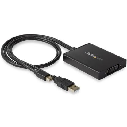 StarTech.com MDP2DVID2 video cable adapter 14.1" (0.358 m) Mini DisplayPort + USB Type-A DVI-I Black1