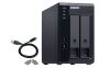 QNAP TR-002 storage drive enclosure HDD/SSD enclosure Black 2.5/3.5"3