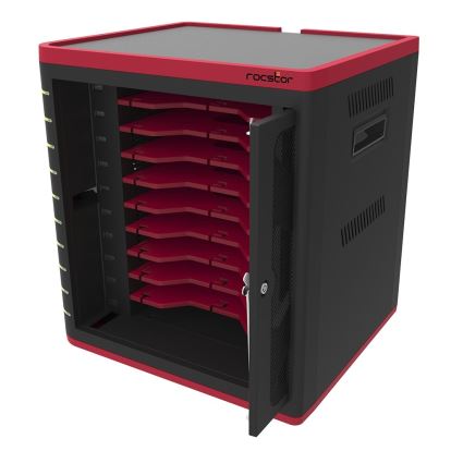 Rocstor VTSC10-01 portable device management cart/cabinet Desktop & wall mounted Black, Red1