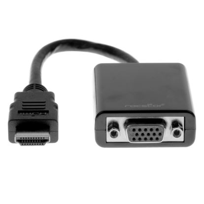 Rocstor Y10C120-B1 video cable adapter 5.91" (0.15 m) VGA (D-Sub) HDMI Type A (Standard) Black1