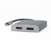 Rocstor Y10A202-A1 video cable adapter USB Type-C HDMI + DisplayPort Gray1