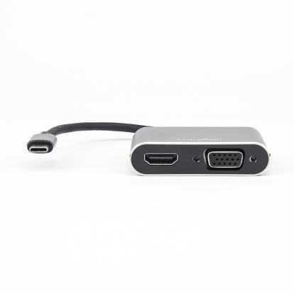 Rocstor Y10A204-A1 video cable adapter USB Type-C HDMI + VGA (D-Sub) Black1