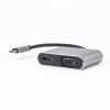 Rocstor Y10A204-A1 video cable adapter USB Type-C HDMI + VGA (D-Sub) Black2