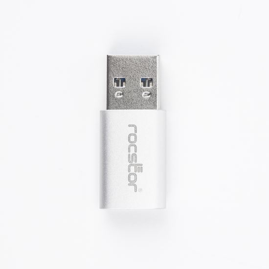 Rocstor Y10A207-A1 cable gender changer USB A USB C Gray1