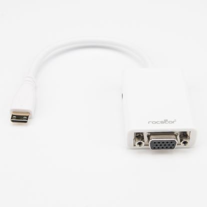 Rocstor Y10A225-W1 video cable adapter 5.91" (0.15 m) HDMI Type C (Mini) VGA (D-Sub) White1