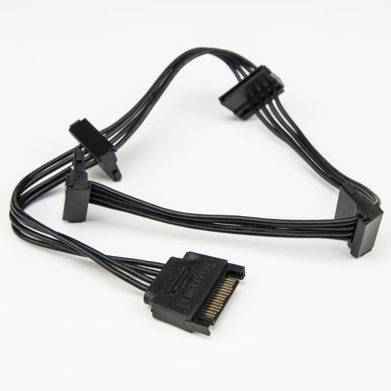 Rocstor Y10C224-B1 SATA cable SATA 15-pin Black1
