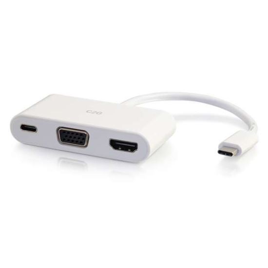 C2G 26885 interface hub USB 3.2 Gen 1 (3.1 Gen 1) Type-C White1