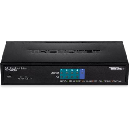 Trendnet TPE-TG50ES network switch Managed Gigabit Ethernet (10/100/1000) Power over Ethernet (PoE) Black1