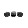 Tripp Lite P004-18N-2C13 power cable Black 18" (0.457 m) C14 coupler 2 x C13 coupler3