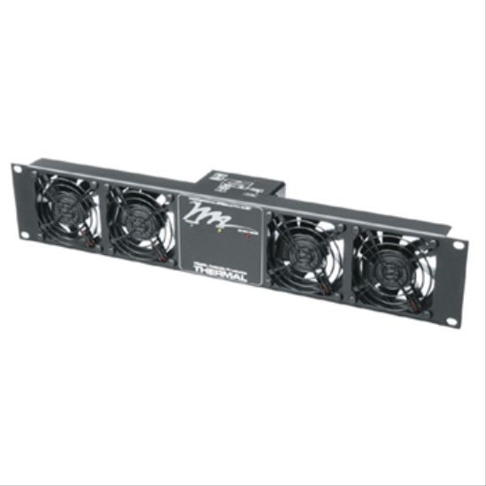 Middle Atlantic Products IUQFP-4 rack cooling equipment Black 2U1
