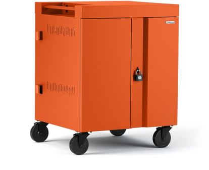Bretford Cube Portable device management cart Orange1