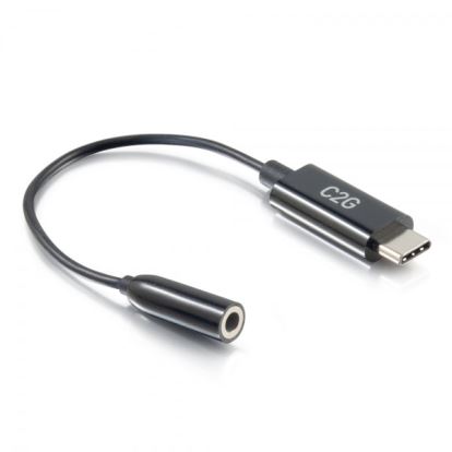 C2G 54426 mobile phone cable Black 3.54" (0.0900 m) USB-C 3.5 mm1