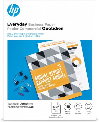 HP Everyday Business Paper, Glossy, 32 lb, 8.5 x 11 in. (216 x 279 mm), 150 sheets1