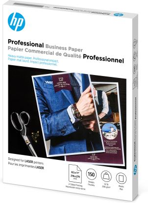 HP Professional Business Paper, Matte, 52 lb, 8.5 x 11 in. (216 x 279 mm), 150 sheets1