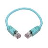 Tripp Lite N262-001-AQ networking cable Aqua color 12.2" (0.31 m) Cat6a S/UTP (STP)2