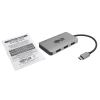 Tripp Lite U444-06N-H3U-C USB graphics adapter 3840 x 2160 pixels Gray8