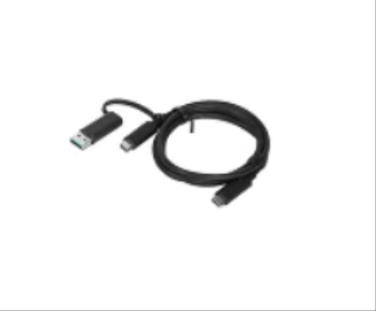 Lenovo 4X90U90618 USB cable 39.4" (1 m) USB 3.2 Gen 1 (3.1 Gen 1) USB A/USB C USB C Black1