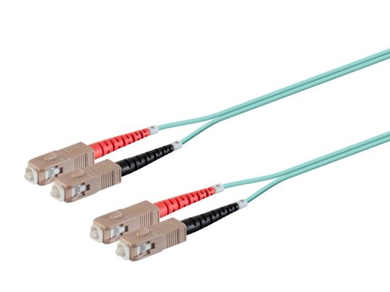 Monoprice 38339 fiber optic cable 118.1" (3 m) SC/UPC OM3 Blue1