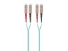 Monoprice 38339 fiber optic cable 118.1" (3 m) SC/UPC OM3 Blue2