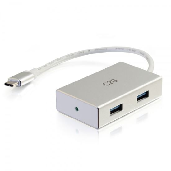 C2G 29827 interface hub USB 3.2 Gen 1 (3.1 Gen 1) Type-C 5000 Mbit/s Silver1