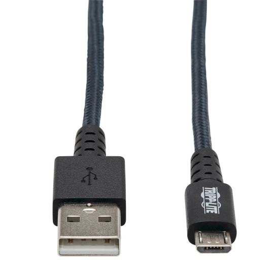 Tripp Lite U050-006-GY-MAX USB cable 70.9" (1.8 m) USB 2.0 USB A Micro-USB B Gray1