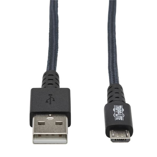 Tripp Lite U050-003-GY-MAX USB cable 35.4" (0.9 m) USB 2.0 USB A Micro-USB B Gray1