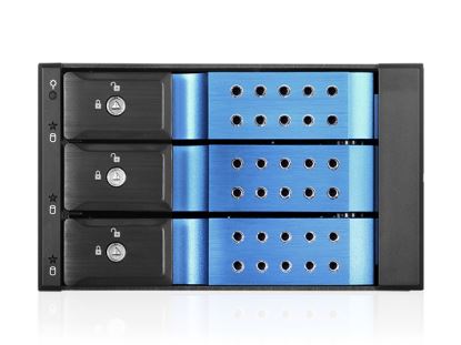 iStarUSA BPN-DE230HD-BLUE drive bay panel 3.5/5.25" Bezel panel Black, Blue1