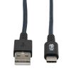 Tripp Lite U038-006-GY-MAX USB cable 70.9" (1.8 m) USB 2.0 USB A USB C Gray1