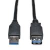 Tripp Lite U324-003-BK USB cable 35.8" (0.91 m) USB 3.2 Gen 1 (3.1 Gen 1) USB A 2 x USB A Black1