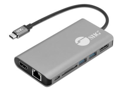 Siig JU-DK0F11-S1 interface hub USB 3.2 Gen 1 (3.1 Gen 1) Type-C 5000 Mbit/s Black, Gray1
