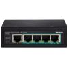 Trendnet TI-PE50 network switch Unmanaged Fast Ethernet (10/100) Power over Ethernet (PoE) Black2