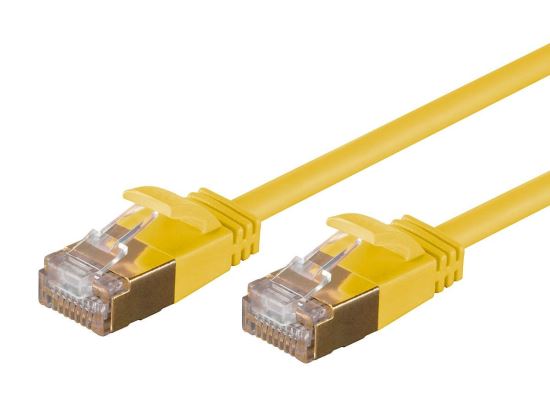 Monoprice SlimRun networking cable Yellow 236.2" (6 m) Cat6a S/FTP (S-STP)1