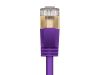 Monoprice SlimRun networking cable Purple 236.2" (6 m) Cat6a S/FTP (S-STP)4