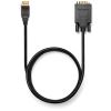 Kensington DisplayPort 1.2 (M) to VGA (M) Passive Unidirectional Cable, 6ft4