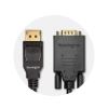 Kensington DisplayPort 1.2 (M) to VGA (M) Passive Unidirectional Cable, 6ft9