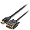 Kensington DisplayPort 1.1 (M) to DVI-D (M) Passive Unidirectional Cable, 6ft1