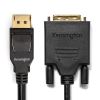 Kensington DisplayPort 1.1 (M) to DVI-D (M) Passive Unidirectional Cable, 6ft3