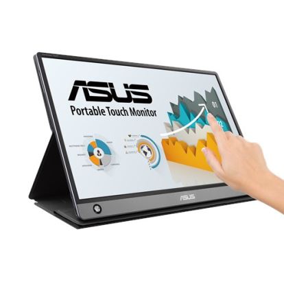 ASUS MB16AMT touch screen monitor 15.6" 1920 x 1080 pixels Multi-touch Tabletop Gray1