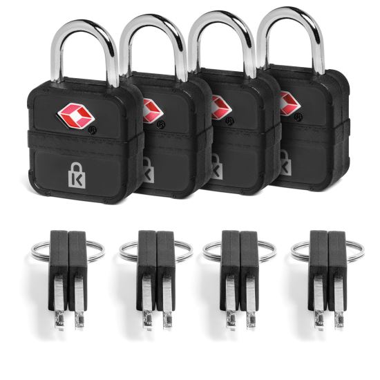 Kensington TSA Accepted Keyed Luggage Lock — 4-Pack1