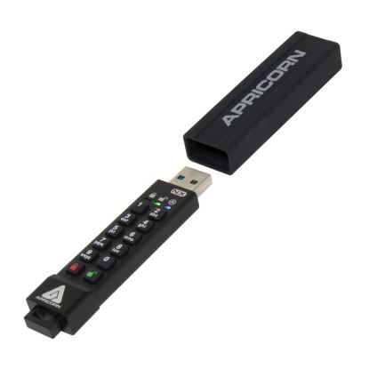 Apricorn ASK3 USB flash drive 8 GB USB Type-A 3.2 Gen 1 (3.1 Gen 1) Black1