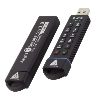 Apricorn ASK3 USB flash drive 16 GB USB Type-A 3.2 Gen 2 (3.1 Gen 2) Black1
