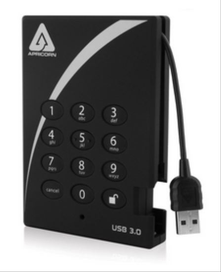 Apricorn Aegis Padlock Fortress 1TB external hard drive 1000 GB Black1