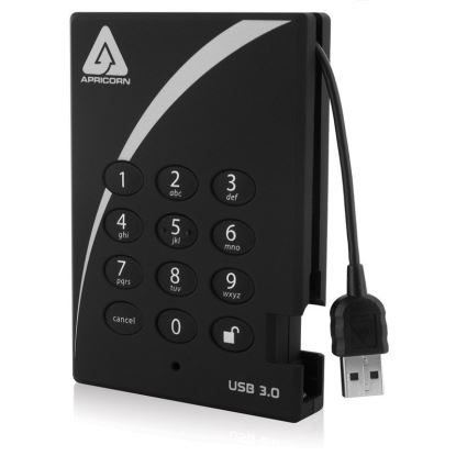 Apricorn Aegis Padlock USB 3.0 500GB external hard drive Black1