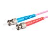 Monoprice 33139 fiber optic cable 78.7" (2 m) LC ST OM4 Purple4