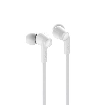 Belkin Rockstar Headphones Wired In-ear Calls/Music White1
